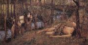 John William Waterhouse A Naiad oil painting